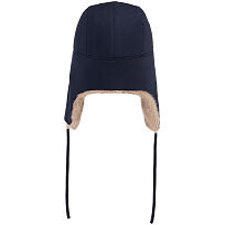 Шапка-ушанка Wasa, темно-синяя