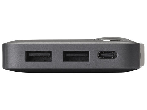 Внешний аккумулятор с дисплеем Mild, 10 000 mAh, темно-серый