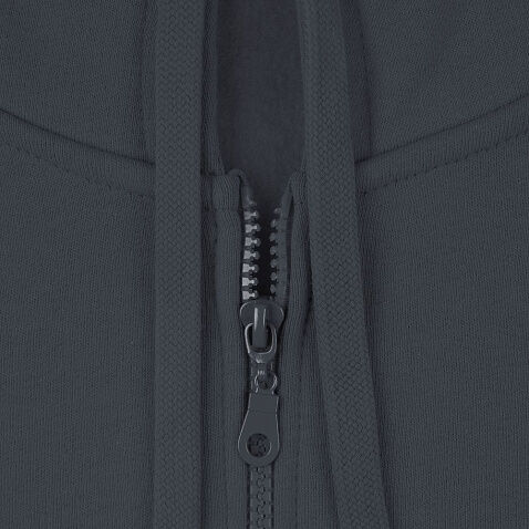 Толстовка на молнии с капюшоном Siverga Heavy 2.0, темно-серая (графит)